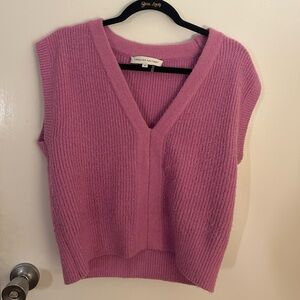 English Factory purple pink sweater vest M